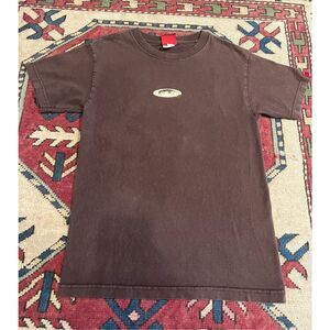 Vintage Y2K Oakley Center Logo T Shirt Brown Adult Small Gorp Core Elite